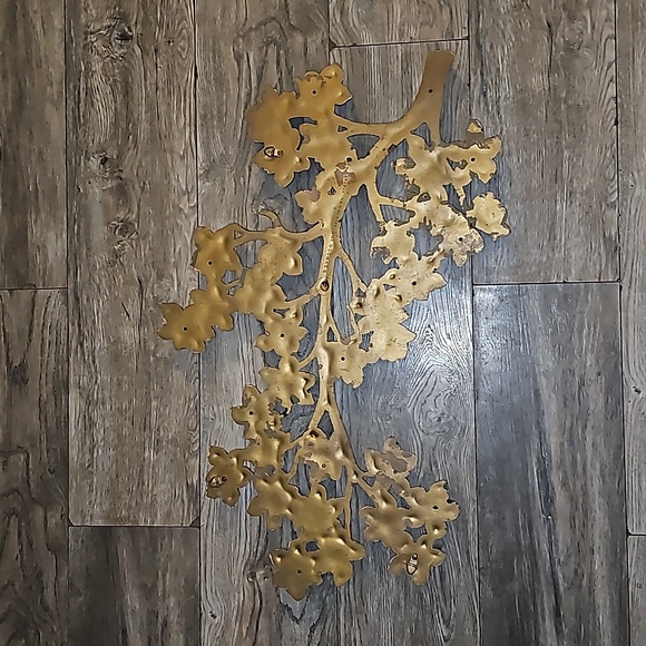 Syroco Inc floral wall decor vintage red flowers mcm boho - Picture 4 of 9